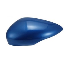 왼쪽 오른쪽 파란색 자동차 후면보기 윙 미러 커버 캡, 1개, 1. Left