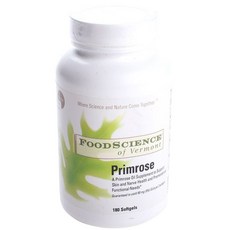 FOOD SCIENCE OF VERMONT 報春花軟膠囊, 180顆, 1罐