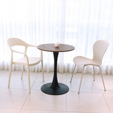 엠파니 600 700 800 원형 사각 티 카페 식탁 테이블, 오크, 3인용, 엠파니 원형 테이블