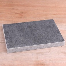 화강암 스테이크 돌판 트레이 돌구이 접시 정사각형, 30x20x3cm 석판강판대나무판, 1개, 1cm