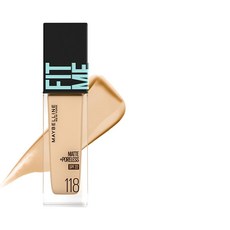 MAYBELLINE FIT ME 메이블린 핏미 파운데이션 보틀타입, 1개, 118 밝은 피부색(옐로우계)