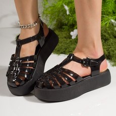 Stacofiya 여름 통굽 샌들 젤리슈즈