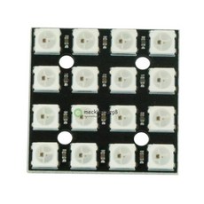 아두이노 LED 모듈 16 비트 RGB 4x4 4 WS2812B WS2812 5050 매트릭스 통합 드라이버 보드, 한개옵션0