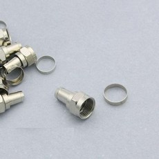 전자부품 F형 커넥터 납땜용 케이블 연결 부속 10개입, 단품, 본상품선택, 10개