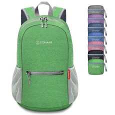 ZOMAKE 10L 경량 패커블 하이킹 백팩 찢어짐 방지 소형 여행 데이팩 접이식 스포츠용 다크 그린. 컴팩트 2994634, ZOMAKE 10L 경량 패커블 하이킹 백팩 찢어짐 방