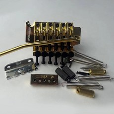 Wilkinson WODL1 6현 일렉트릭 기타 이중 잠금 트레몰로 시스템 브릿지 42mm R2 너트 블랙, 1개