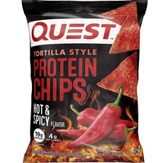 QUEST NUTRITION 墨西哥薄餅風味高蛋白脆片 香辣味, 1個, 32g