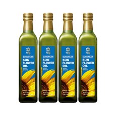 제일제당 백설 유러피안 해바라기유 500ml x4개, 4개