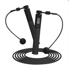 선빛 바이드 전자 줄넘기 스마트 유무선 겸용 무게추 실내 홈트 다이어트 운동 중량, 블랙, 1개