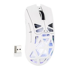 메크랜드 아울라 배터리 게이밍 SC620 4G 마우스 무선 400MAH 조절 BT USB, White