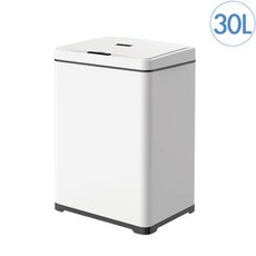 HINA 大容量智能感應垃圾桶 HN-ZS02-30W, 1個, 30L 白色 HG1668WH