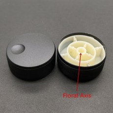 1pcs 45*21mm 샤프트 구멍 6mm 손잡이 알루미늄 합금 인코더 볼륨 조절 오디오 전위차계 손잡이 꽃무늬 축D축, 01 1PCS, [02] 45x21x6mm  Floral Ax