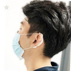 마스크 착용 귀 실리콘 보호대 이어가드 귀 뒤 고리 밴드 귀 아픔 방지, 상세페이지 참조, 1개, 블랙