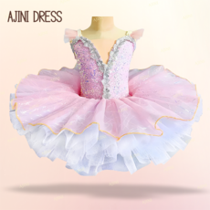 여아용 반짝이 발레복 튜튜 드레스 | 공주 요정 공연복