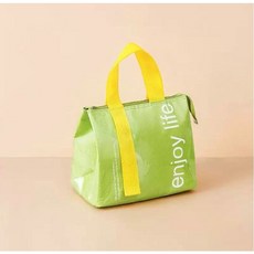 알렌 방수 미니 보냉 런치백 도시락가방 토트백 (3컬러), 1개, 라임