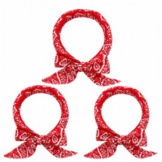 데이앤픽 아이스 쿨링 냉감 스포츠 쿨스카프 3P, 레드+레드+레드, 1세트