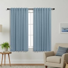 KOUFALL 슬라이딩 유리문용 엑스트라 와이드 리넨 파티오 도어 커튼 182.9 x 228.6cm(72 90인치) 길이의 시어 프라이비시 플리츠 바닥에서 천장까지 대형 창문