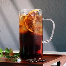 Bestra 홈카페 내열유리 머그컵 700ml, 투명, 4개