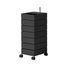 회전서랍 이동식 다용도 미용실 카트 수납장 3단-10단선반, 1x1x1cm, 5.블랙7단왕홍카트