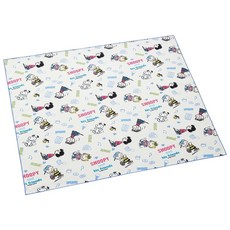 스케이터(Skater) 어린이용 도시락 런치크로스 43×43cm 일본제 스누피 Fun Fun Friends 남자 아이용 여자아이 KB4SN-A