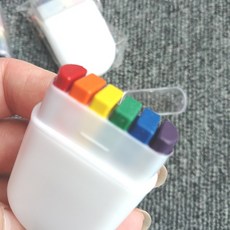 무지개색 페이스전용 크레파스 응원 행사, 1개, 상세페이지 참조