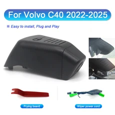 새로운 기능 플러그 앤 플레이 차량용 대시 캠 카메라 볼보 170 2 DVR WiFi XC90 XC60 XC40 S90 V90 S60 V60 C40 Polestar Dashcam, 64G / C40 2022-2025, 가니쉬