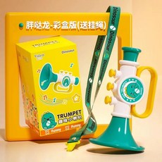 악기 연주 학생 초보 트럼펫 레슨 성인, 1개, F. 판다 미니 뿔 끈 컬러 박스 포장