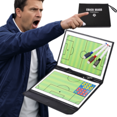 다이룸스포츠 접이식 휴대용 축구 미니 자석 작전판 전술판, 이룸스포츠축구작전판+혼합3색펜, 1개