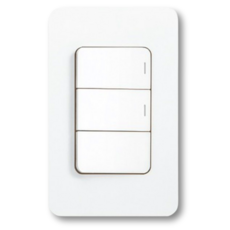 아크라이트 디아트 배선기구 21.[스위치]단로2+삼로1(3구) 화이트, 1개