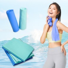 코키리 습식타올 스포츠타월 수영타올 여름 운동수건, 민트(소형), 1개