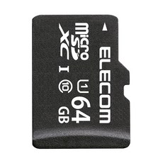 엘레콤 MicroSDXC 카드 UHS‑I U1 읽기 최대 30 MB/s JIS 방수 보호 등급 7(IPX7) 준수 64GB MF-HCMR064GU11A