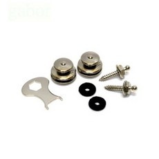 LOXX 吉他貝斯安全背帶釦 LOXX-E-XL-NICKEL 鍍鎳 厚肩帶專用 背帶扣 德製, 1個