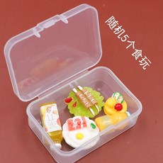 仿真迷你食玩模型 娃娃屋擺件 過家家玩具, 1個, 隨機5款食玩