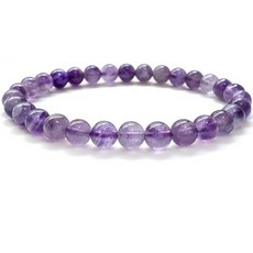 Chengmu 14mm 타이거 아이 스톤 스트레치 팔찌 AAA 등급 천연 라운드 비즈 세미 원석 크리스탈 비즈 탄성 팔찌 20.3cm(8인치), 12mm, 밴드 자수정