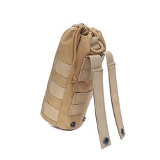 MOLLE 물병 가방 나일론 주전자 주머니 캔틴 홀더 DRAWSTRING 파우치 캠핑 사이클링 야외 사냥 하이킹, Khaki