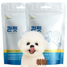 콴펫 강아지 관절 종합영양제 슬개골 체중관리 유산균, 2개, 뼈/관절강화, 60정