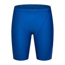 백화점상품 아레나 남성수영복 심플라인 4부 딥블루 깔끔한 수영강습복 남자스윔웨어