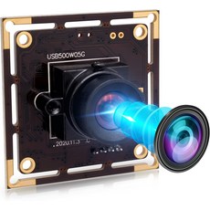 라즈베리 파이 카메라 UVC USB20 비디오 라이트번 웹캠 보드 플러그 앤 플레이를 위한 00도 왜곡 없는 IFWATER USB 5MP 윈도우 리눅스 안드로이드 및 맥 OS용, 5-50mm Varifocal