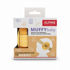 ALPINE HEARING PROTECTION 嬰幼兒隔音耳罩, 黃色, 1個
