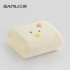 Penfy 嬰兒柔軟浴巾抱被 日常實用, 1個, 黃色:70*140