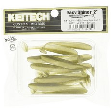 Keitech Easy Shiner 5.1cm(2인치) #400 은어, 5.1cm(2인치) (수량: 12개 / 천연 섬유 노동