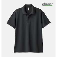 글리머 프린트스타 드라이 카라 셔츠 반팔티 블랙