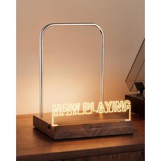 Onmiwod Light Up Now Playing 비닐 레코드 스탠드 벽 마운트 조절 가능한 따뜻한 흰색 조명이 있는 레코드 홀더 벽 비닐 앨범 디스플레이 및 보관을 위한, Desktop
