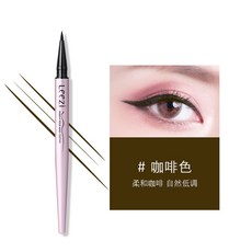 DR精選美妝平價店彩妝leezi莉茲星辰電眼速幹眼綫液筆細筆芯初學者眼綫筆爆款, 1個, 02#咖啡色