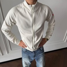 緹花立領拉鍊衛衣 彈力夾克外套