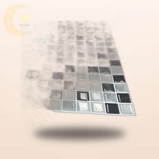 비비의잡화점 DIY S56 바둑판 데코타일벽지 월타일스티커 욕실타일