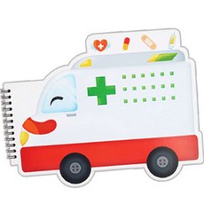 드로잉 모양 스케치북 구급차 드로잉종이