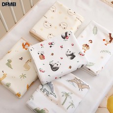 DFMEI 嬰兒隔尿墊可洗純棉a類防水透氣寶寶防尿四季隔尿墊生理墊, 1個, 【a類精梳棉】隨機1條
