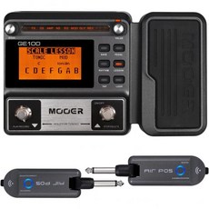 무어 GE100 기타 멀티 이펙트 페달과 에어 P05 무선 시스템