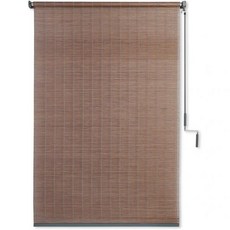 쿨루로 손잡이 조작형 야외 롤러 차양 – 무선 태양 차단 창문 블라인드로 파티오 데크 또는 선룸용 – 내 fading 부드러운 손잡이 조작